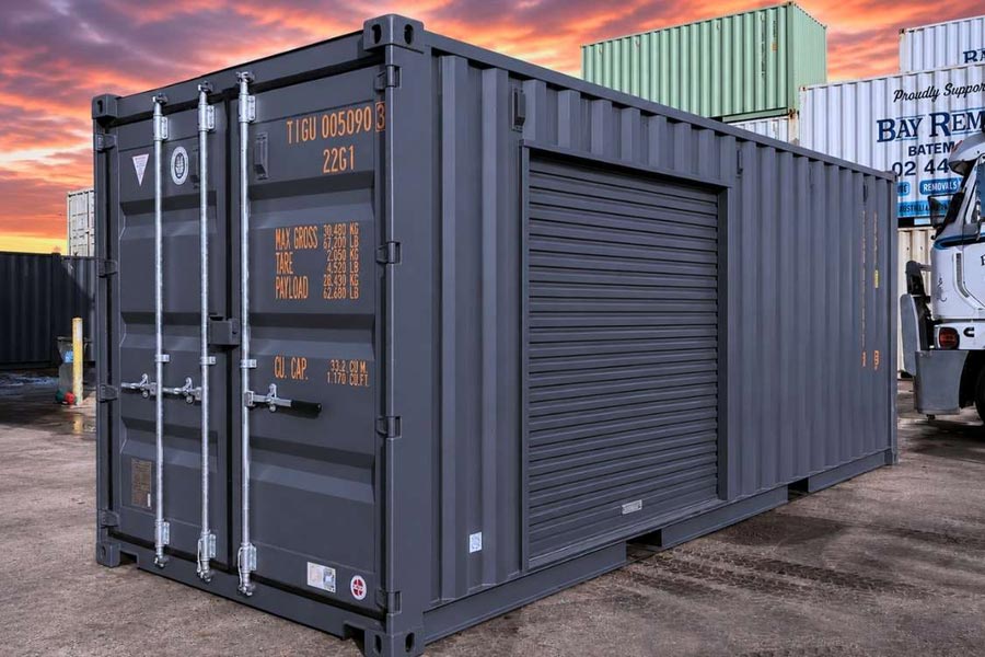 Custom Roller Door Shipping Containers